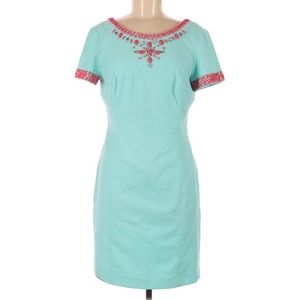 Lilly Pulitzer Turquoise Beaded Casual Dress